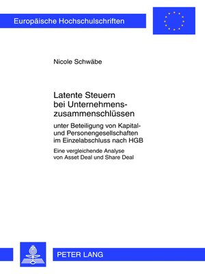 cover image of Latente Steuern bei Unternehmenszusammenschluessen